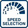 Άριστα αποτελέσματα εργασίας με προεπιλογή ταχύτητας για εφαρμογές που απαιτούν συγκεκριμένη ταχύτητα υλικού