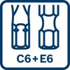 C6 + E6 uçlar için uygulanabilir 