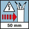 Detection depth Power Profundidad mÃ¡xima de detecciÃ³n de cables elÃ©ctricos 50 mm