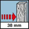 Detection depth Wood Profundidade de medição em estruturas em madeira, máx. 38 mm