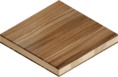 Massief houten meubelplaat