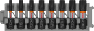 PRO TH Impact Bits, T10H, T15H, T20H, T25H (x2), T27H, T30H, T40H, 25 mm, 8 pcs
