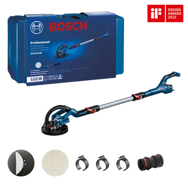 Bosch GTR 55-225 gipszkarton csiszoló 550 W-os motorral.