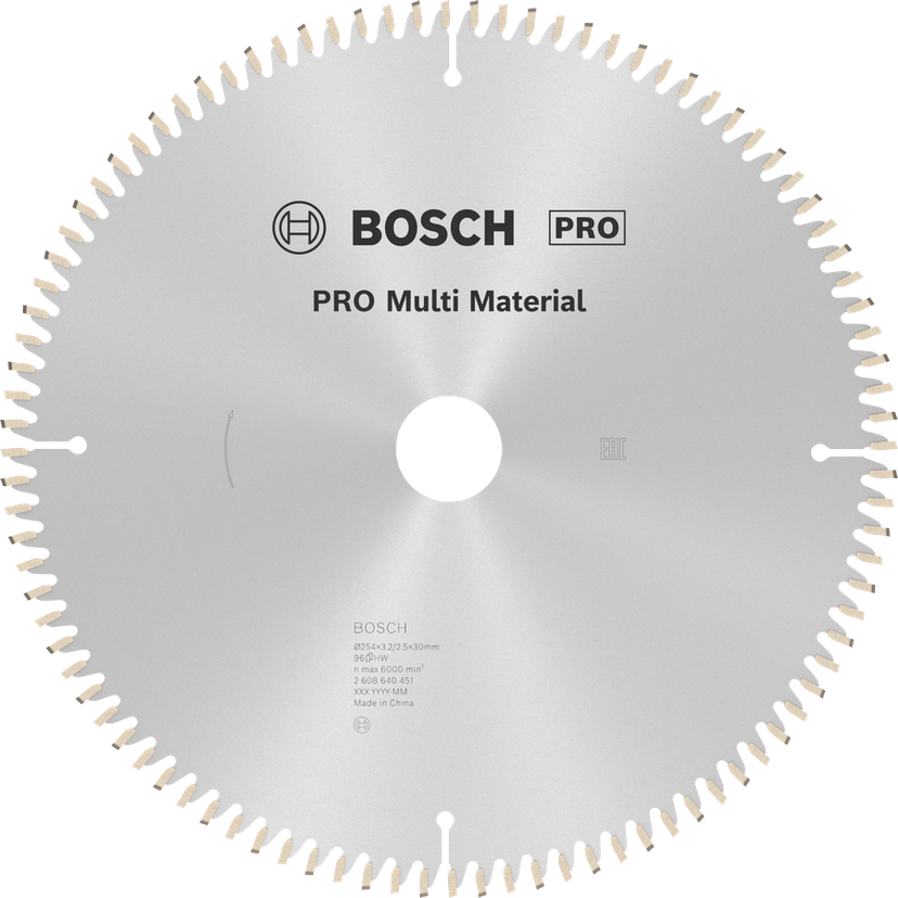 Pilový kotouč Bosch PRO Multi Material T96.
