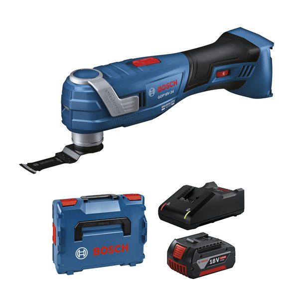 Bosch 18V Brushless Multi-Tool Kit with 5.0Ah battery.