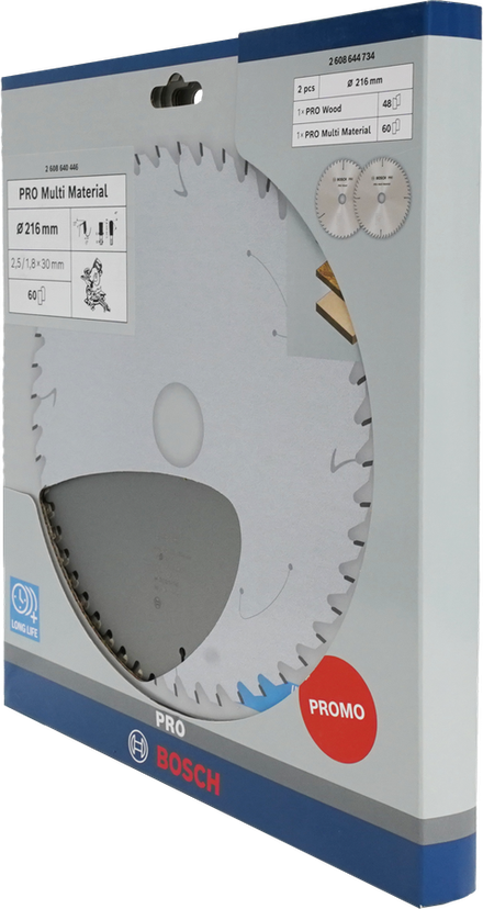 Bosch PRO Kreissägeblatt 216 mm Aktionspackung.