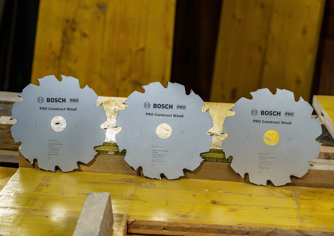 Bosch PRO Construct Wood Circular Saw Blade 190 mm 3 pack.