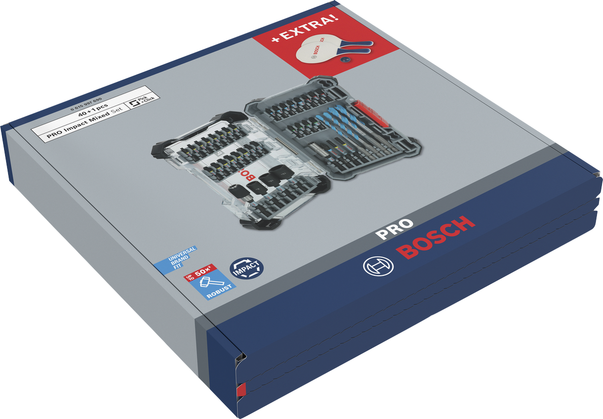 Bosch PRO Impact Mixed Set mit zusätzlichem Beach-Tennis-Set.