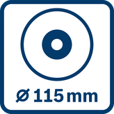 Bosch GDE 115/125 FC-T Staubabsaugschutz für Winkelschleifer.