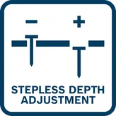 Steglös djupjustering.