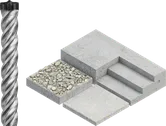 Perçage du béton.