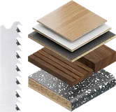 Profundidade de corte em madeira 155 mm