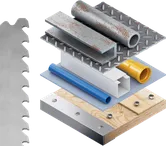 Profundidade de corte em aço não ligado 10 mm