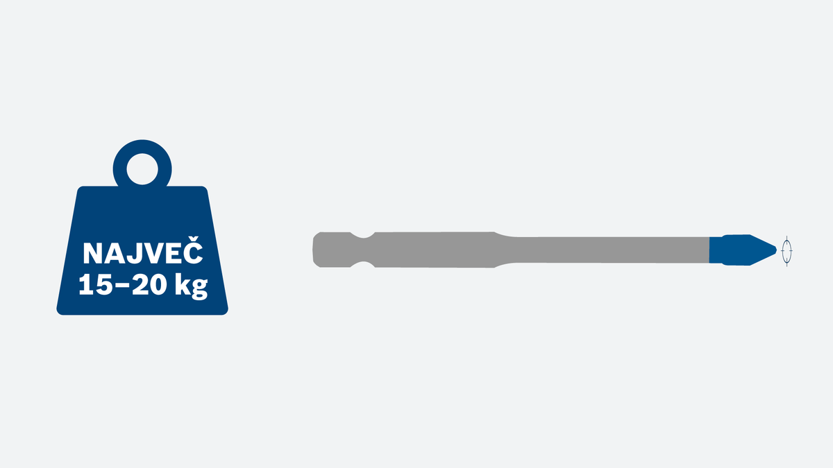 Bosch vijačni nastavek z indikatorjem pritiska 15–20 kg.