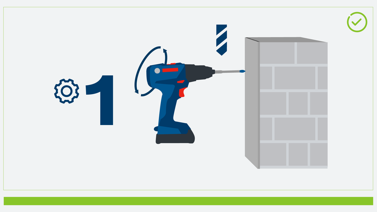 Bosch drill accessory with wobbling motion for masonry.