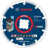 Disco de corte de diamante Bosch Expert X-LOCK para múltiples materiales.