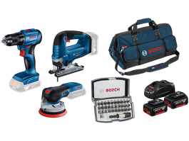 Set profesional Fine carpenter: 3 unelte Set 18V