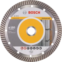 Bosch teemantlõikeketas sobib kõige paremini Universal Turbo 180 mm jaoks.