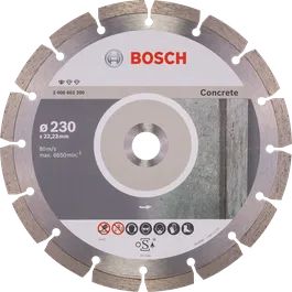 Disco de corte diamantado Bosch Standard for Concrete de 230 mm.