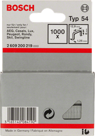 Bosch Typ 54 12,9 mm hæfteklammeræske.