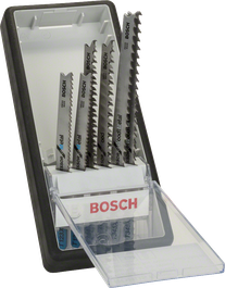 Bosch 6-teiliges Robust Line Stichsägeblatt-Set für Holz und Metall.