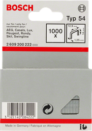 Bosch Typ 54 12,9 mm hæfteklammer.