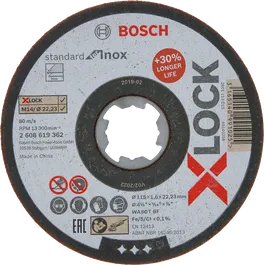 Bosch X-LOCK Standard Inox 115 x 1,6 mm Trennscheibe.