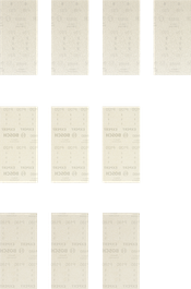 Conjunto de rede de lixa Bosch EXPERT M480, 10 peças, rede aberta.