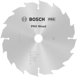 Lâmina de serra circular Bosch PRO Wood, 184 mm de diâmetro.