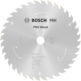 Lâmina de serra circular sem fio Bosch PRO Wood T36, 165 mm.