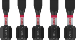 Bosch PRO SL Impact Bits set, 25 mm assorted sizes.