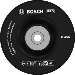 Tvrdý podpěrný talíř Bosch PRO 115 mm pro brusky X-LOCK.