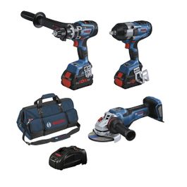 Bosch 18V Brushless 3 Piece 8.0Ah Combo Kit with bag.