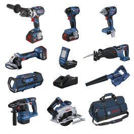 Bosch 18V brushless 10 piece 5.0Ah combo kit tools set.