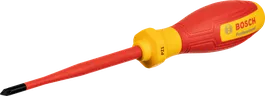 Chave de fenda Bosch VDE PZ1x100 com cabo isolado.