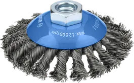 Brosse biseautée Bosch Metal Heavy 100 x 0,5 mm pour meuleuses d'angle.