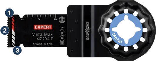 Bosch MetalMax AIZ 20 AIT Oszillationssägeblatt.