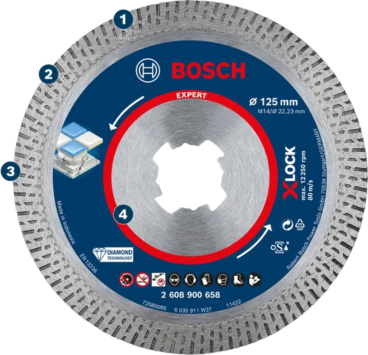 Bosch diamantkapskiva för kakel och keramik.