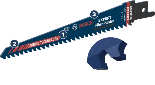 Пильный диск Bosch EXPERT для фиброштукатурки, твердосплавные зубья.