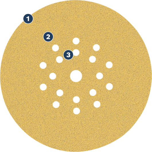 Bosch brusilni disk z več odprtinami za odsesavanje prahu.