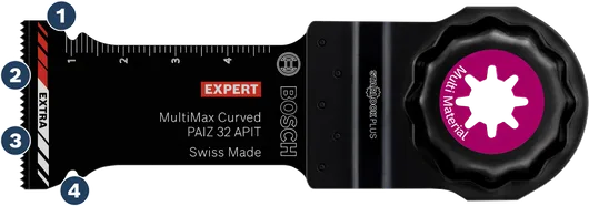 Lama oscillante Bosch MultiMax Curved PAIZ 32 APIT.