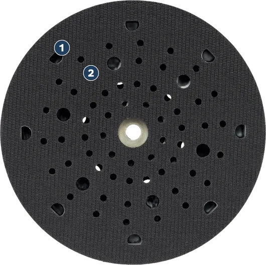 Bosch schuurpad met meerdere gaten.