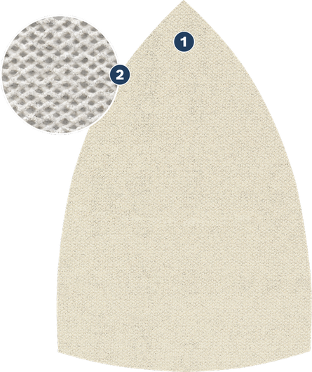 Bosch EXPERT M480 Sanding Net Set open net sheet.