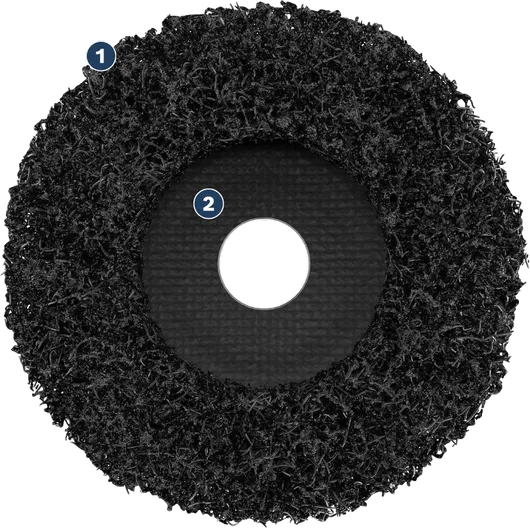 Bosch Spider abrasive wheel for surface cleaning.