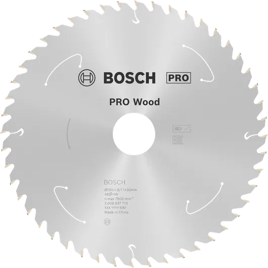 PRO Wood cordless Circular Saw Blade, 190 x 1.6 x 30 mm, T48