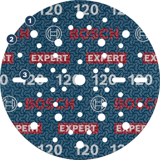 Bosch EXPERT O780 Folieslipskiva 150 mm G120.