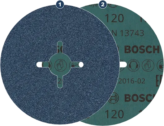 قرص الصنفرة Bosch بحجم 120 لصنفرة الزوايا.