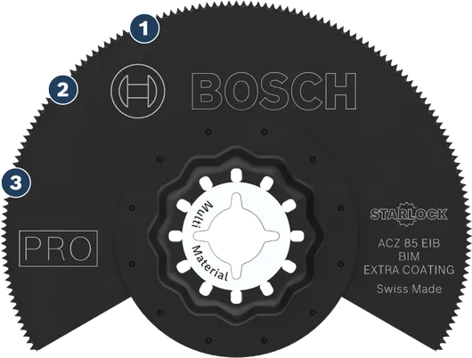 Многофункциональное пильное полотно Bosch Starlock ACZ 85 EIB.