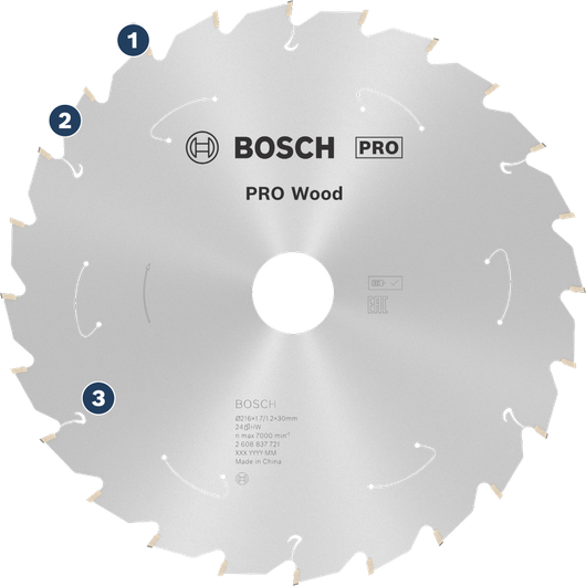 Пильный диск Bosch PRO Wood для резки дерева.