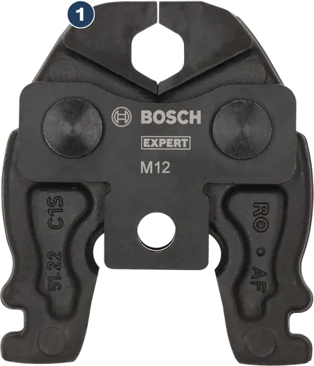 Bosch Expert M12 Rohrpressbacken-Aufsatz.